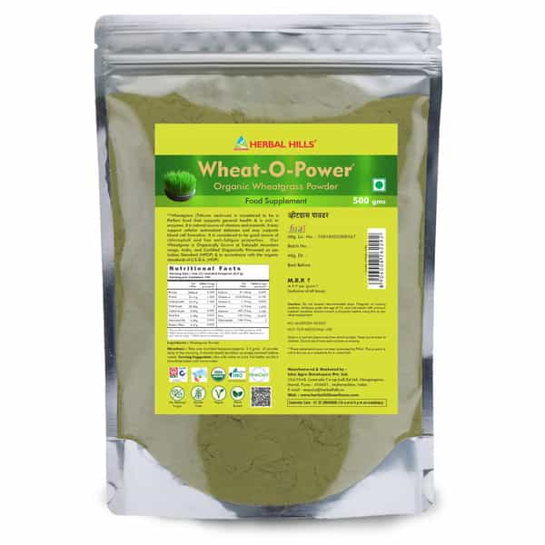Herbal Hills Wheatgrass 500Gms Powder Saver Pack