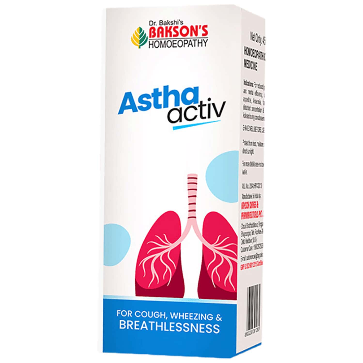 Baksons Homoeopathy Astha Active Syrup 450 Ml