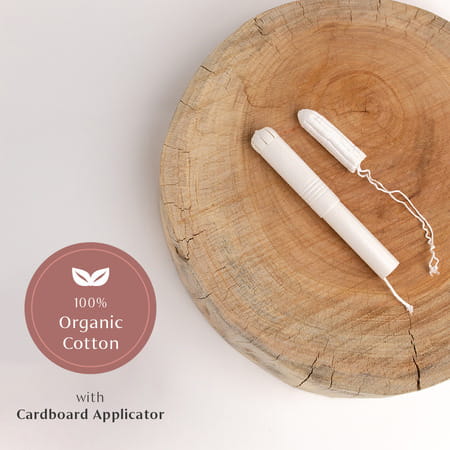Cambio 100% Cotton Tampon With Applicator For Medium Flow Pack Of 3 (24 Pieces) Super