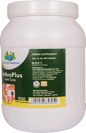 Grazing Meadows Arthroplus 900 Capsules Bones & Joint Wellness (Pack Of 5)