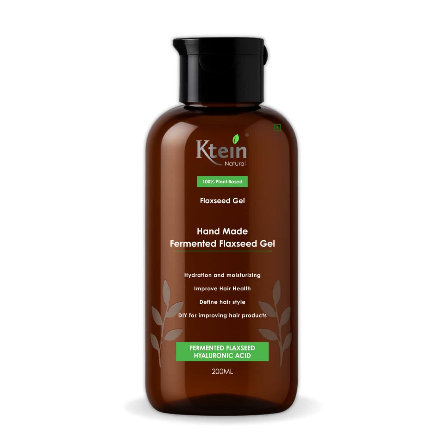 Ktein Natural 100% Plant Based Fermented Flaxseed Gel | Hand-made - 200ml
