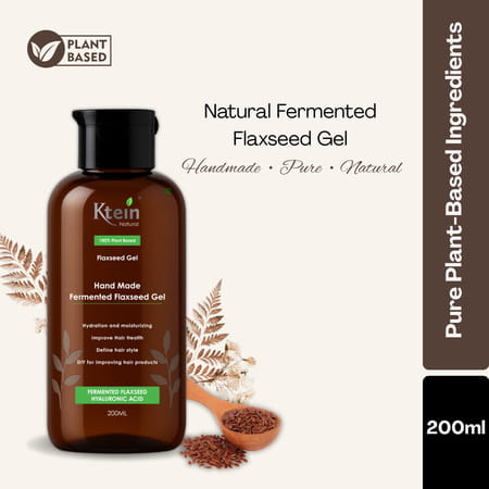 Ktein Natural 100% Plant Based Fermented Flaxseed Gel | Hand-Made - 200ml