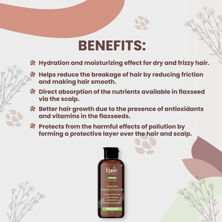 Ktein Natural 100% Plant Based Fermented Flaxseed Gel | Hand-Made - 200ml