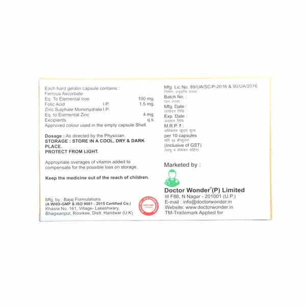 Healthzen Ferovega Capsule - 10N