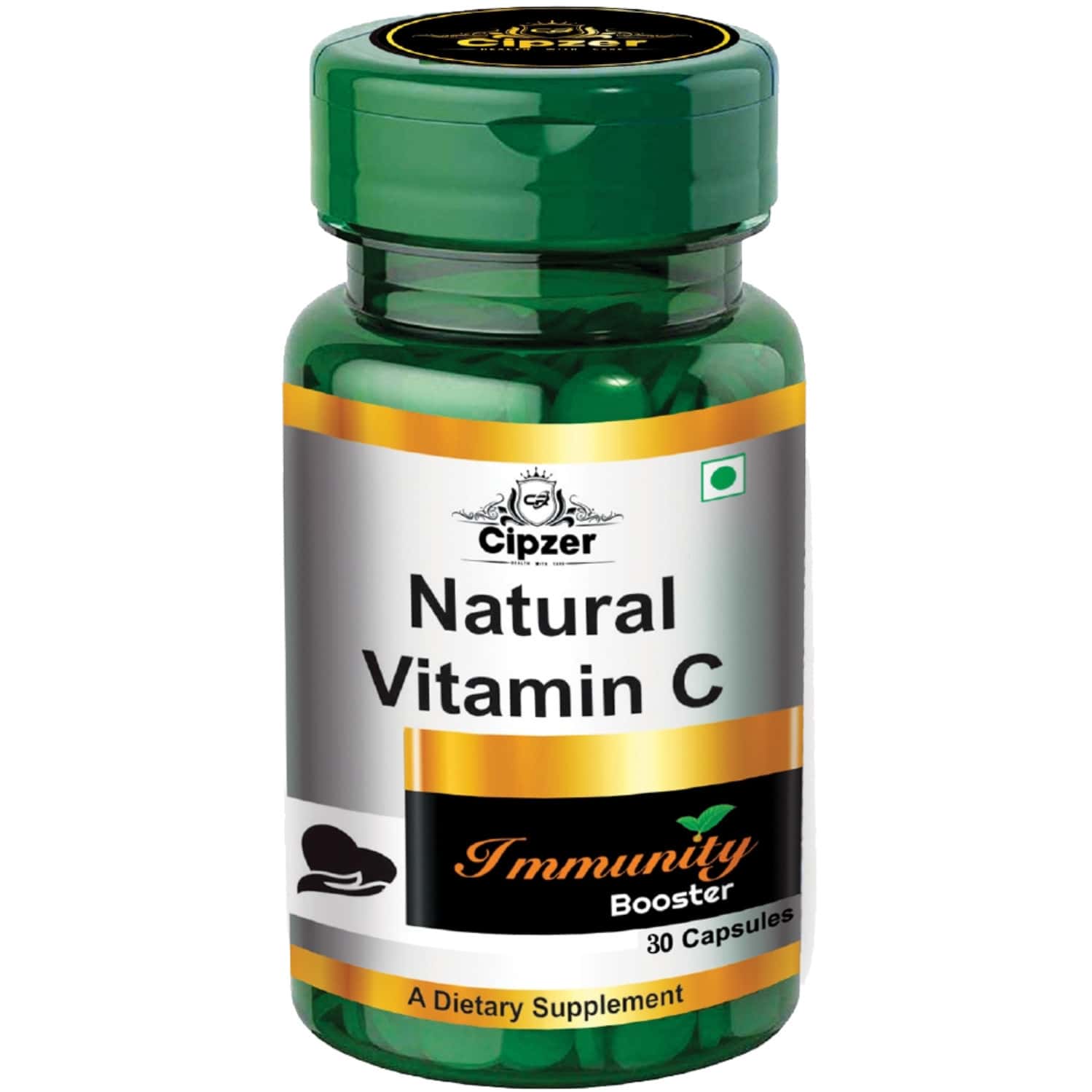 Cipzer Natural Vitamin C Capsule Fight Premature Skin Ageing For A Clearer Complexion -30 Capsules