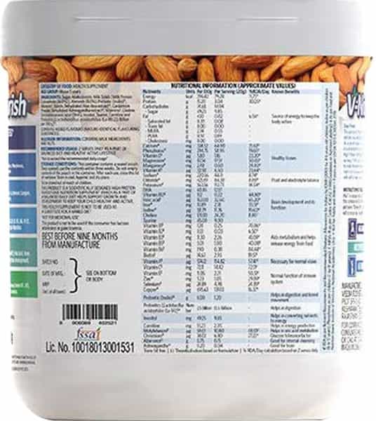 V-Nourish Badam Child Nutrition Drink - Above 5 Years - Jar Of 200 G