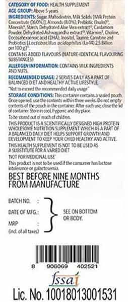 V-Nourish Badam Child Nutrition Drink - Above 5 Years - Jar Of 200 G