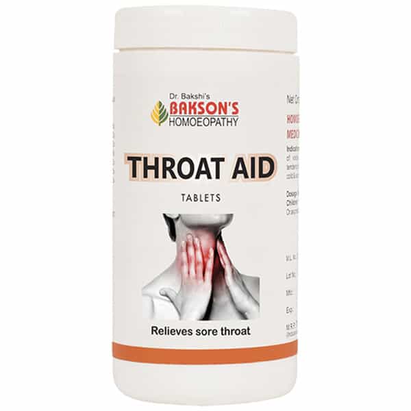 Dr Bakshi's Bakson Homoeopathy Throat Aid Tablet 200