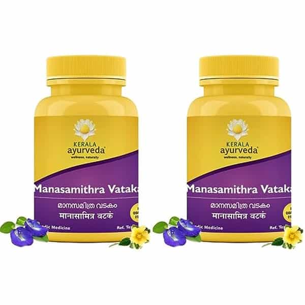 Kerala Ayurveda Manasamithravatakam Gulika - 25 Count X Pack Of 2
