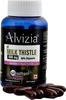 Alvizia Milk Thistle 600Mg - 420Mg Silymarine Multivitamin- 60 Softgel Capsules