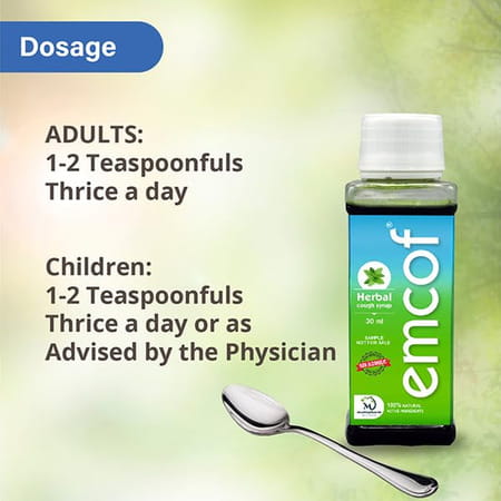 Medopharm Wellness Emcof Herbal Cough Syrup 100ml (Pack Of 4)