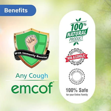 Medopharm Wellness Emcof Herbal Cough Syrup 100ml (Pack Of 4)
