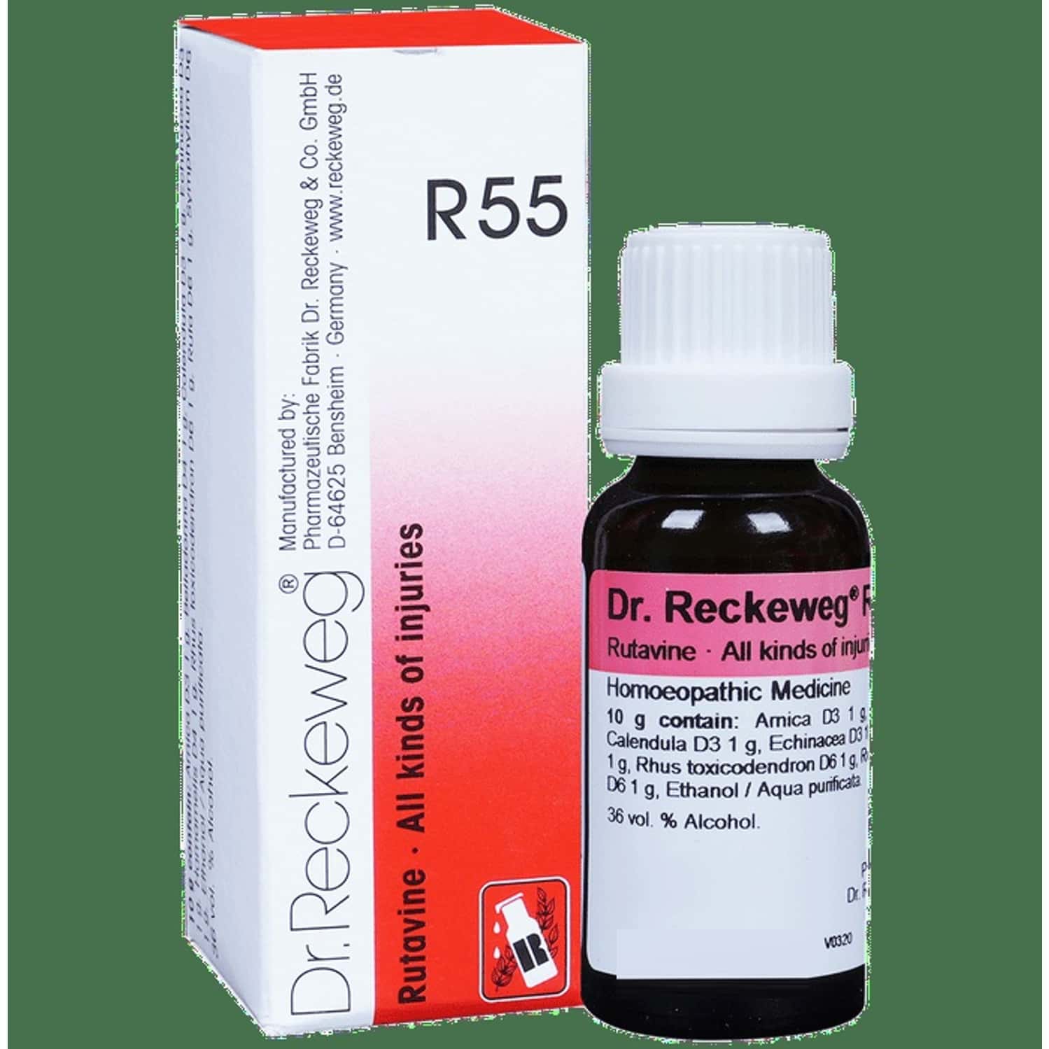 Dr. Reckeweg R55 All Kinds Of Injuries Drops 22 Ml