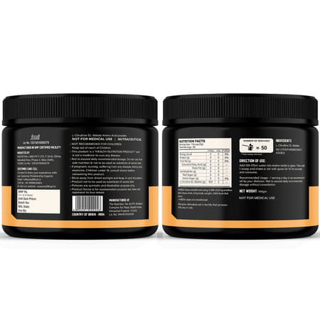 Myfitfuel Citrulline Malate (100 Gm) Unflavoured| Amino Acid