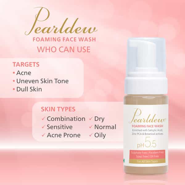 Pearldew Antiacne & Antipimple Foaming Face Wash 100 Ml | Salicylic Acid (Pack Of 2)