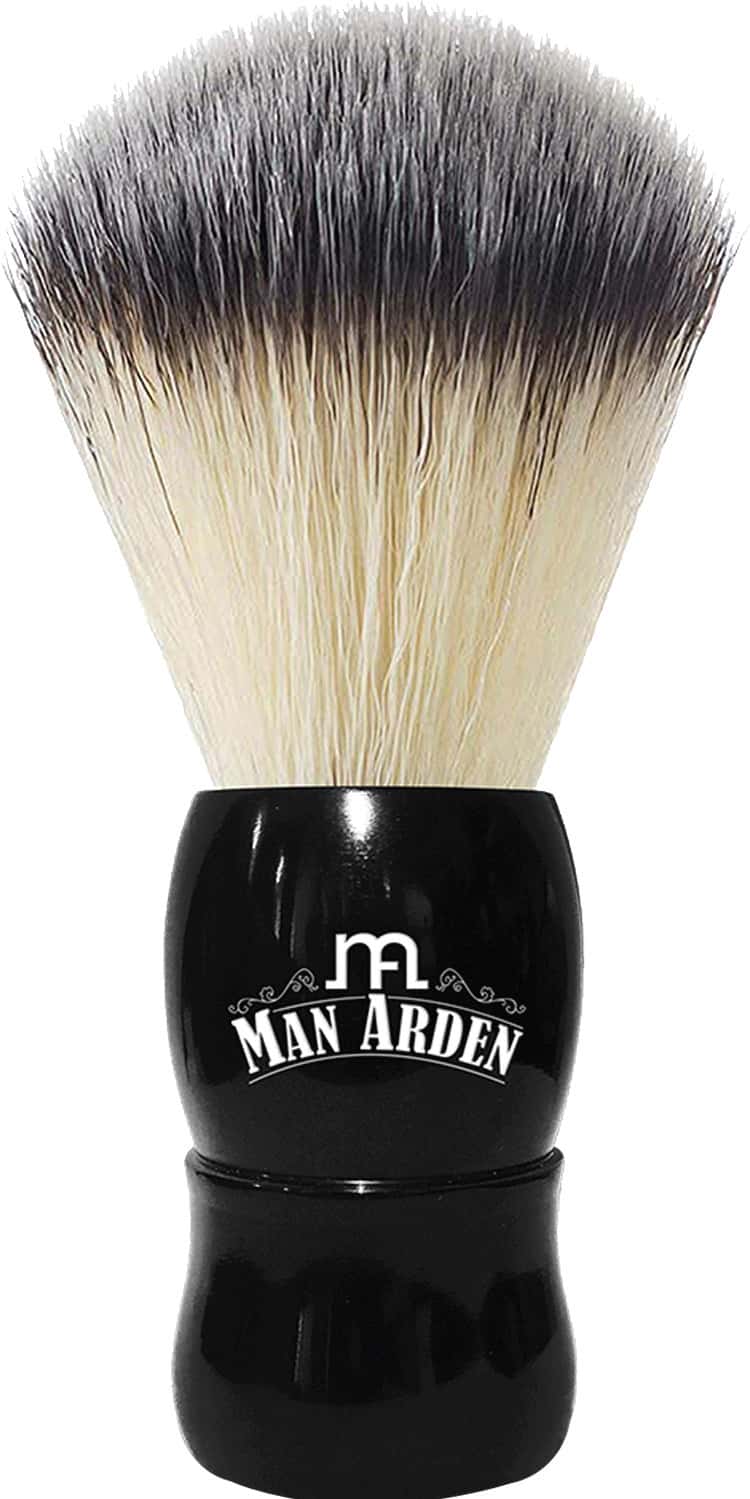 Buy MAN ARDEN ELEGANT BLACK SHAVING BRUSH WITH EXTRA SOFT BRISTLES + SHAVING CREAM 100G Online