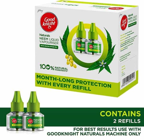 Godrej Good Knight Naturals Neem Liquid Vapouriser Refill - Pack Of 2