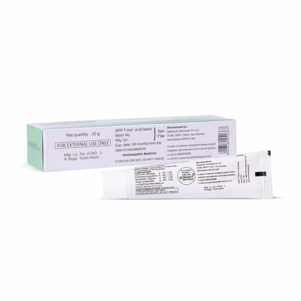 Medisynth Soriafit Cream | Homeopathic Medicine For Psoriasis | B.no. 56 | 20G Pack Of 2