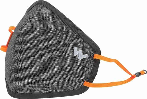 Wildcraft Viroshield W95x Face Mask Anti-Viral Anti-Bacterial Anti-Pollution- Size M (Grey Melange)