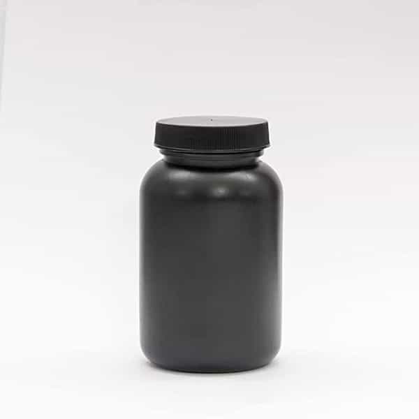 Patco - 200Ml Black Hdpe Empty Bottle For Capsules & Tablets - For Ayurvedic Powder Storage (25 Pcs)