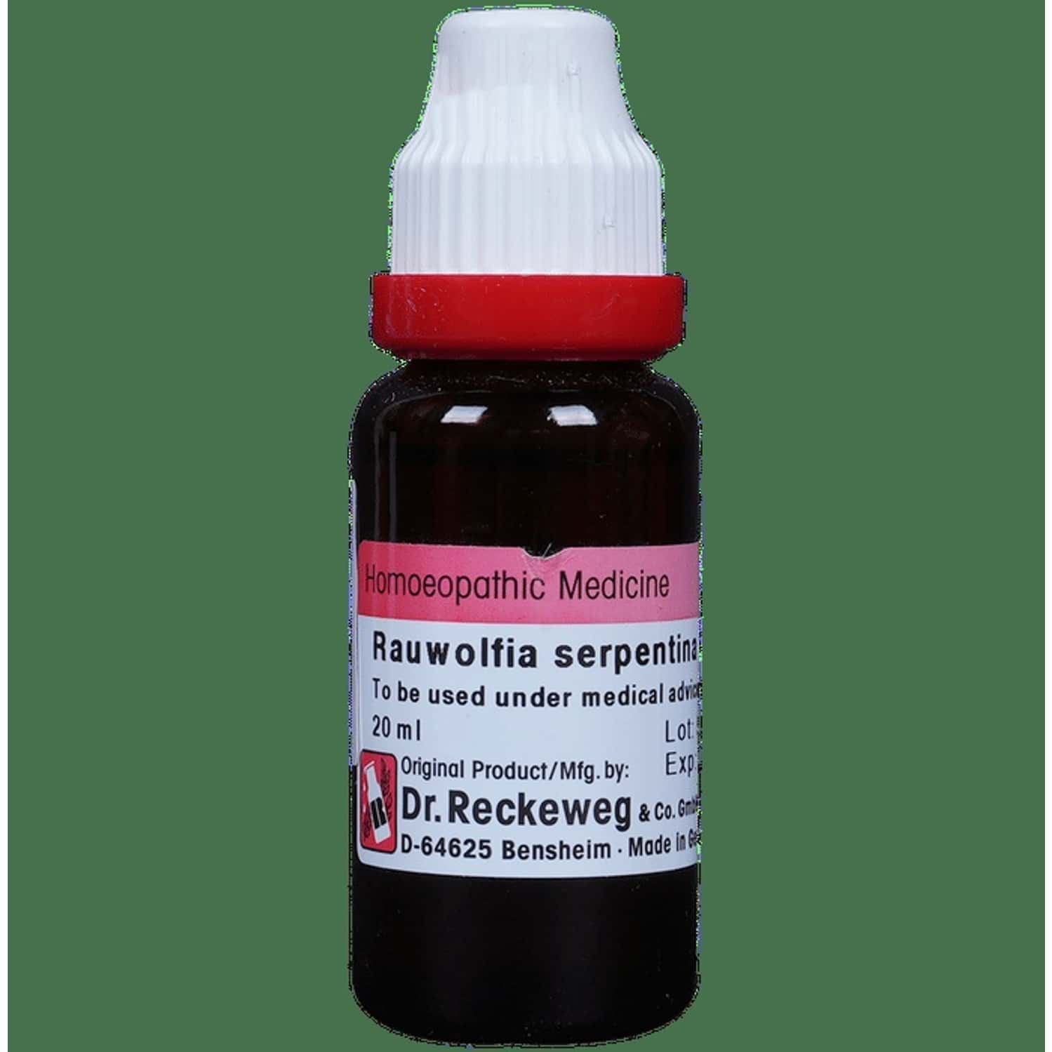 Dr. Reckeweg Rauwolfia Serp Mother Tincture Q 20 Ml