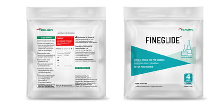 Terumo Fineglide Pen Needle Thin Wall Technology With Reduced Injection Force 32g 4mm 5 No'S