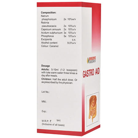 Baksons Gastro Aid Syrup 115 Ml
