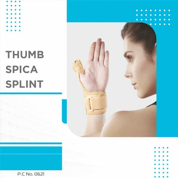Vissco Thumb Spica Splint For Both Left/Right | Provides Free Hand Movement - (Beige)