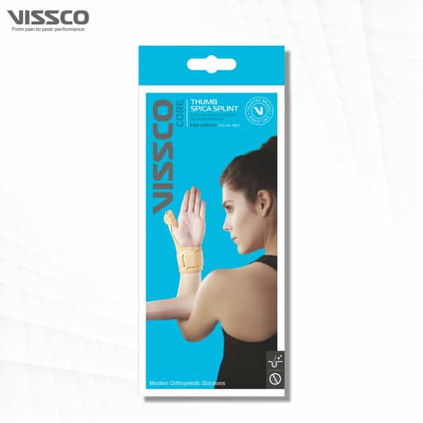 Vissco Thumb Spica Splint For Both Left/Right | Provides Free Hand Movement - (Beige)