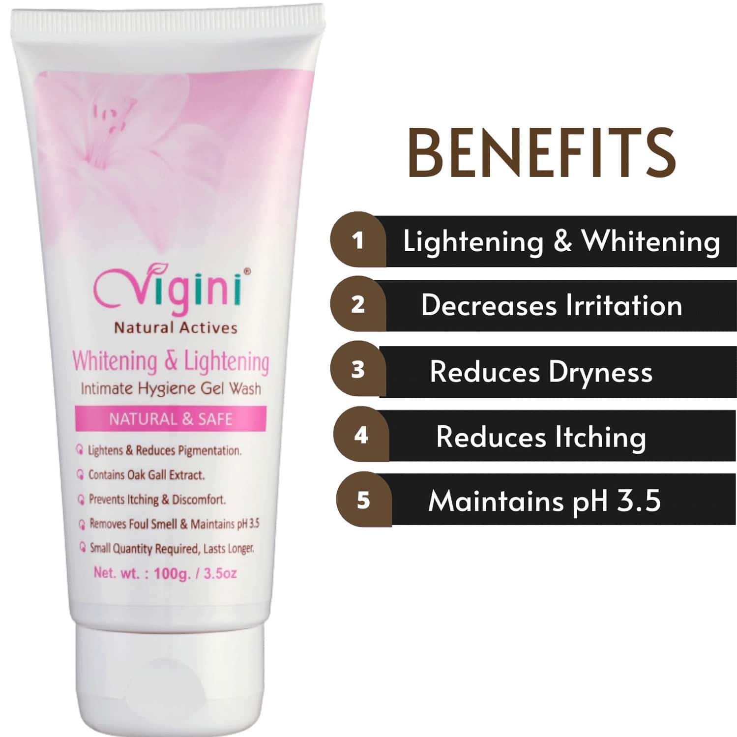Buy VIGINI VAGINAL V WHITENING LIGHTENING FEMININE HYGIENE WATER BASED