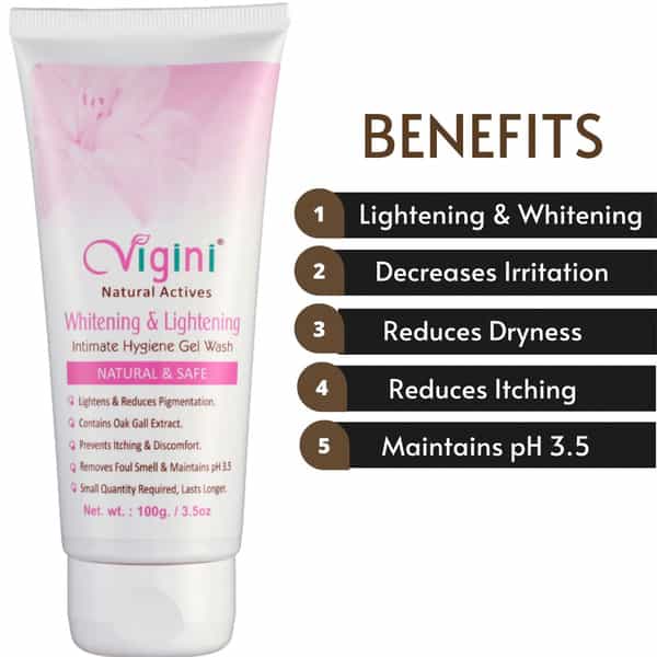 Vigini Vaginal Intimate Private Part Lightening Water Based Lubricant Lube Gel + V Tightening Cream 