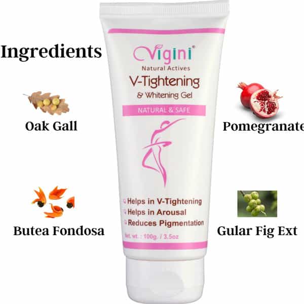 Vigini Vaginal Intimate Private Part Lightening Water Based Lubricant Lube Gel + V Tightening Cream 