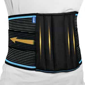 Vissco Lumboset Belt (basic) Support To The Back | Relief From Back & Abdomen Pain- Medium(black)