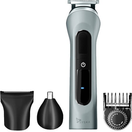 Syska Ht3500k Runtime: 120 Min Trimmer For Men (Grey)
