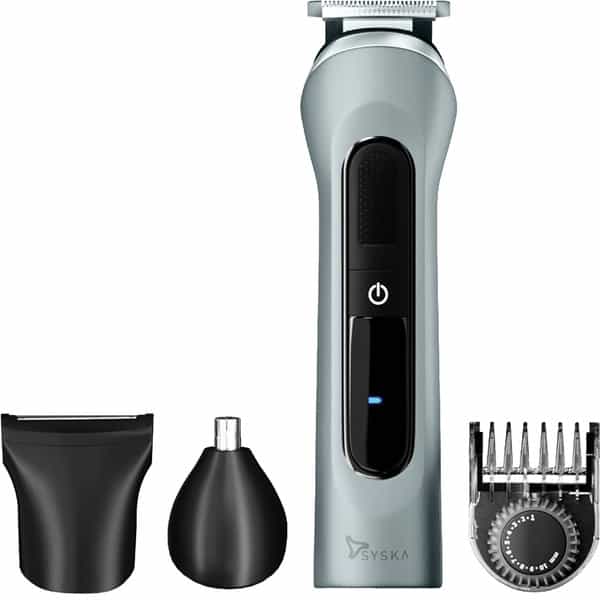 Syska Ht3500k Runtime: 120 Min Trimmer For Men (Grey)