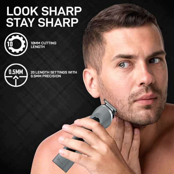 Syska Ht3500k Runtime: 120 Min Trimmer For Men (Grey)