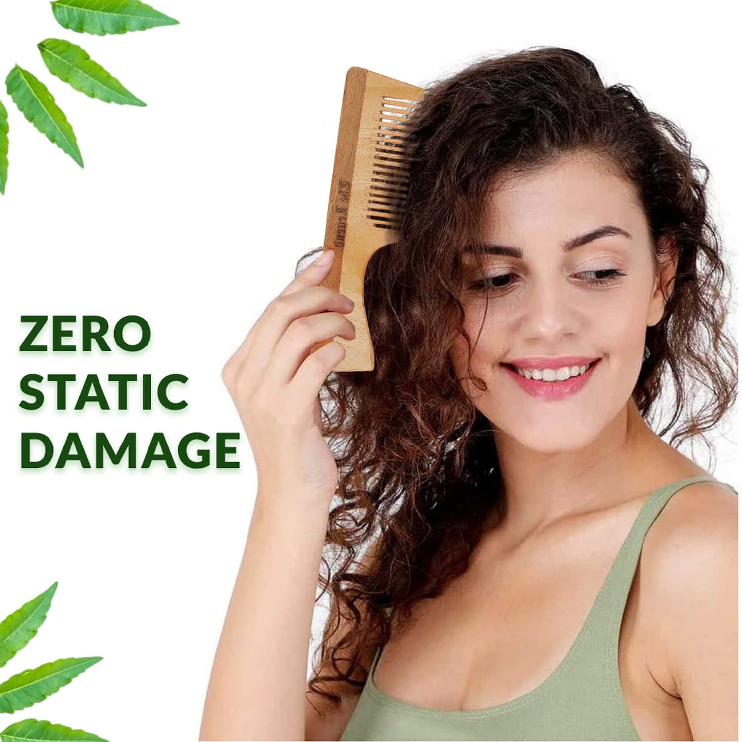 Buy THE LEGEND ORGANIC NEEM WOODEN COMB WITH HANDLE Online & Get Upto