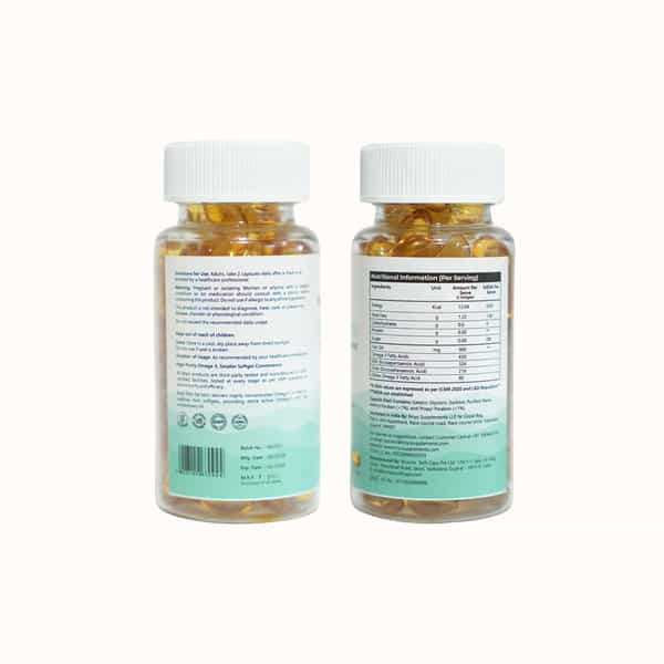 Briyo Fish Oil Mini (450 Mg Size) -60 Softgels - 71.39% Omega 3 (320 Mg Omega 3) Per 450 Mg Capsule