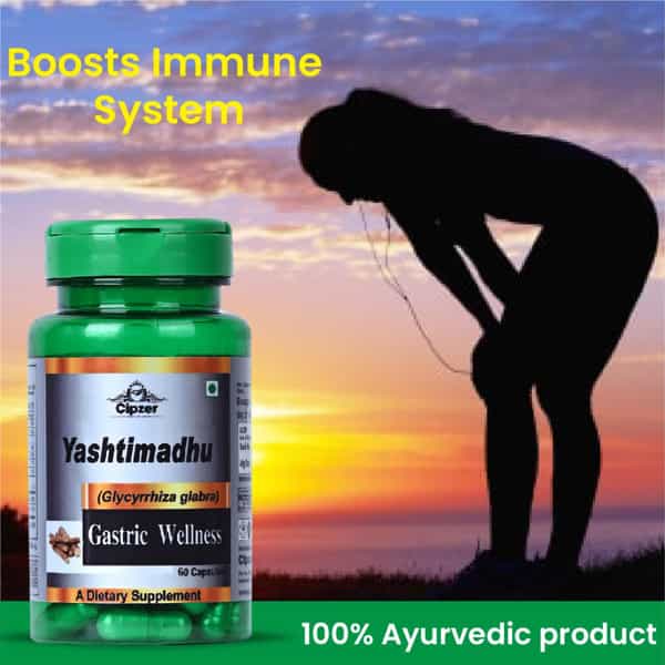 Cipzer Yashtimadhu Capsule|Relieves Acidity, Gastritis And Stomach Ulcer|Boosts Immunity-60 Capsules