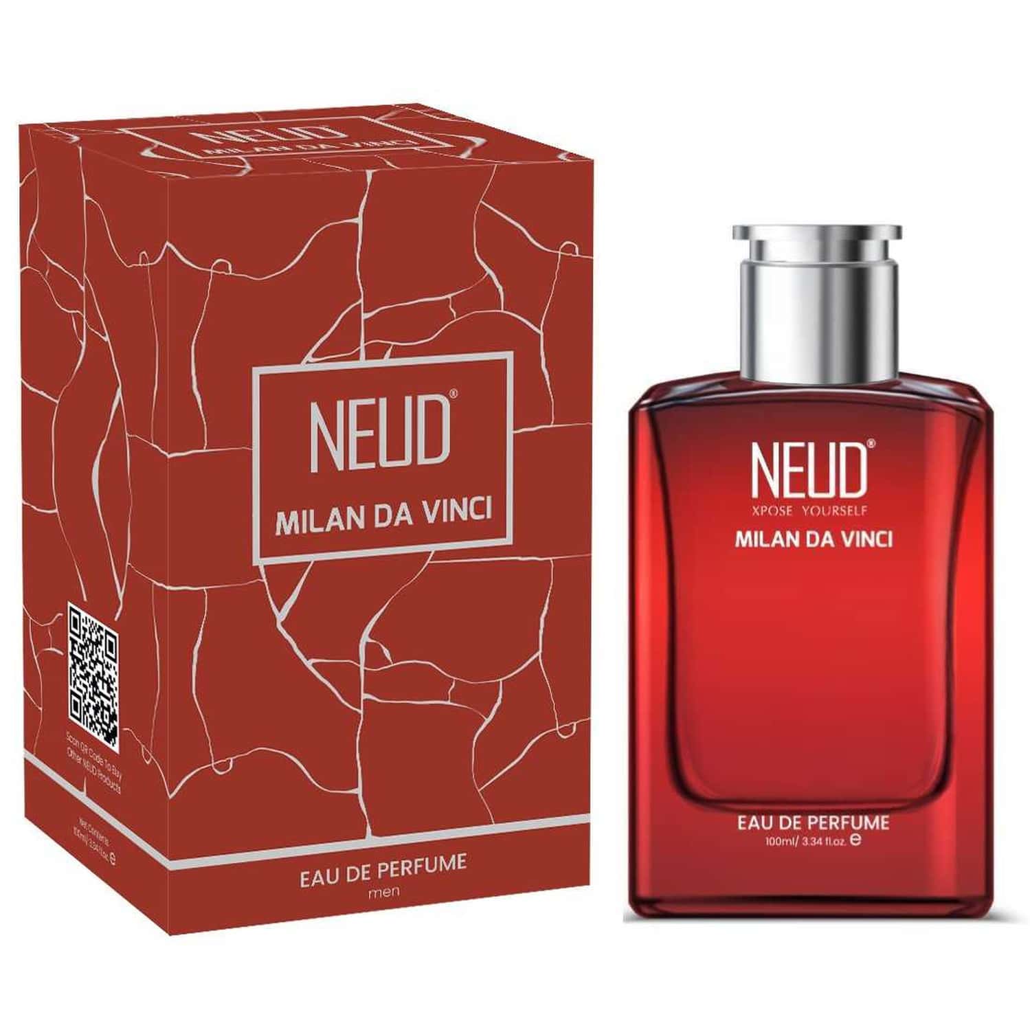 Neud Milan Da Vinci Luxury Perfume For Cosmopolitan Men Long Lasting Edp - 100ml