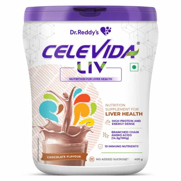 Celevida Liv | Nutrition Drink | Chocolate Flavour- 400G X Pack Of 3