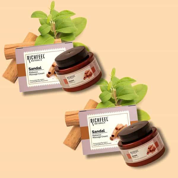 Sandal Radiance Massage Cream 100 G Pack Of 2
