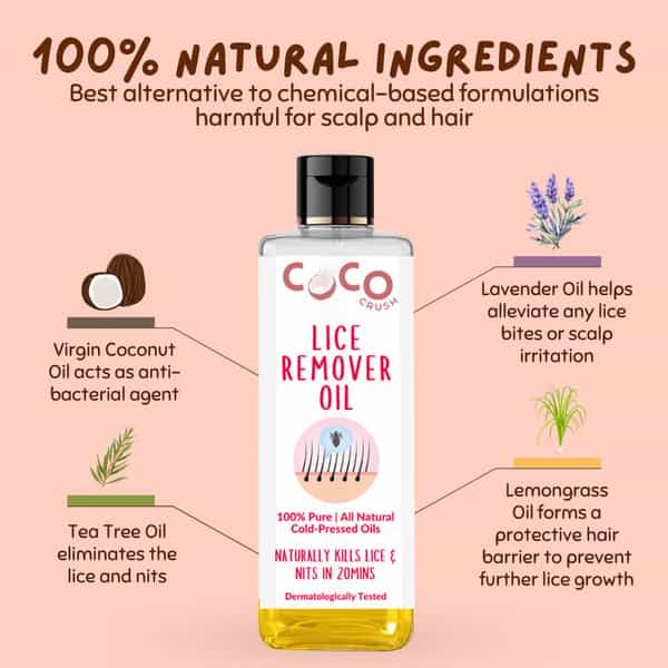 Coco Crush Ayurvedic Lice Remover Hair Oil |100% Natural - 100Ml