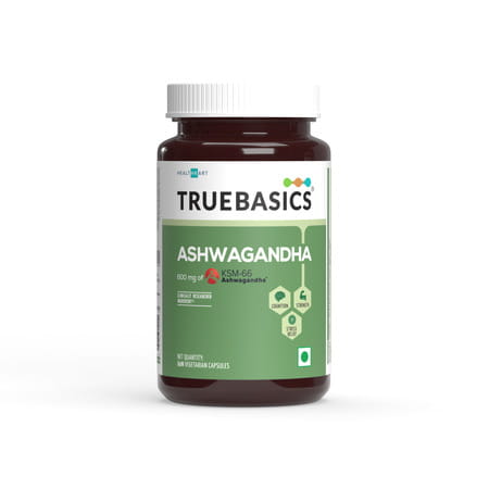 Truebasics Ashwagandha (60 Ashwagandha Capsules)