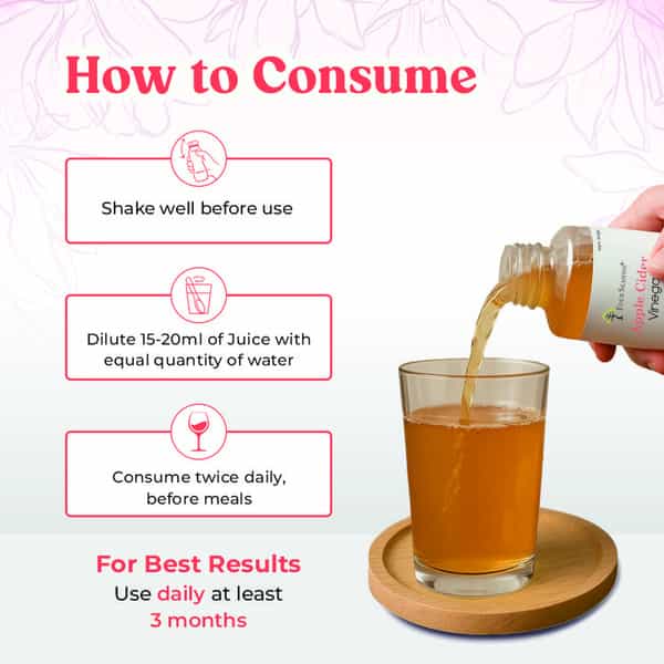 Four Seasons Apple Cider Vinegar With Mother Of Vinegar - 500Ml | Weight Management - No Added Sugar