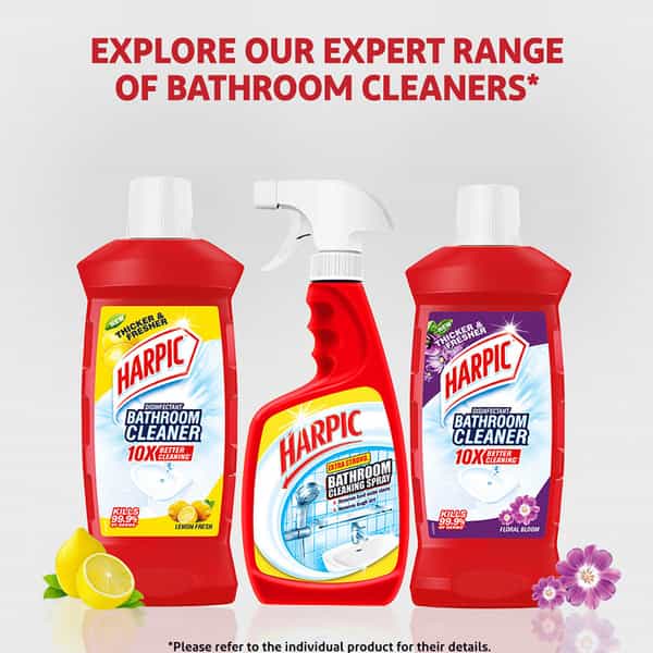 Harpic Disinfectant Bathroom Cleaner Liquid Floral - 1 L