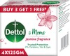 Dettol & Moms Bathing Soap Jasmine - 125gm ( Buy 3 Get 1 )