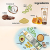 The Natural Wash Coffee Scrub For Face & Body Lotion (Coffee Coconut Scrub + Avocado Body Lotion)
