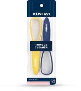Liveasy Tongue Cleaner - Pack Of 2 - Removes All Particles & Freshens Mouth