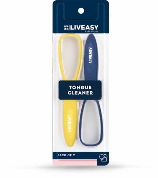 Liveasy Tongue Cleaner - Pack Of 2 - Removes All Particles & Freshens Mouth